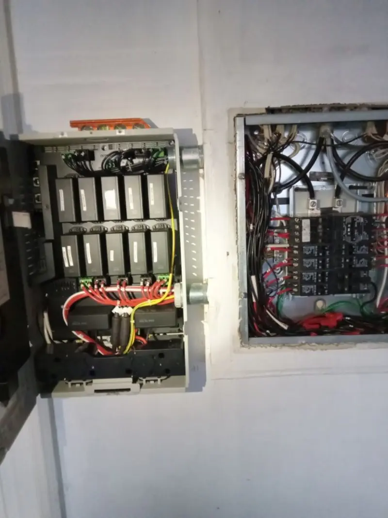 Electrical panel upgrade completed for Security Camera Wiring in Owings Mills